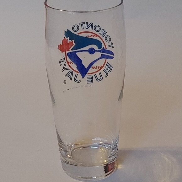 VINTAGE 1995 Toronto Blue Jays Pint Glass MLB OFFICIAL Base Ball Beer Glass - Picture 4 of 6